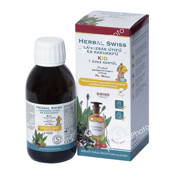 Herbal Swiss KID Medical szirup 1 éves kortól 150ml