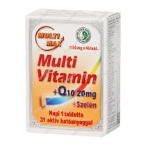Multi-Max vitamin+20 mg Q10+ Szelén tabl. DR.CHEN 40x